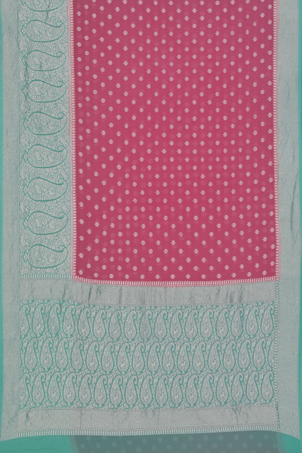 Image of Banarasi Georgette Pink Saree