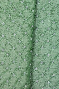 Collection of Bandhani Mint Green Saree in a gallery layout