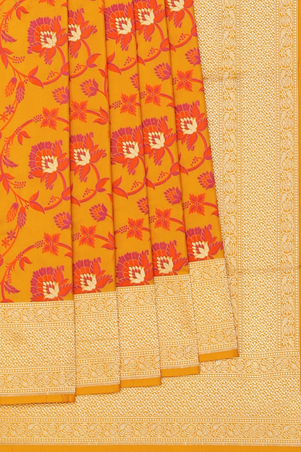 Banarasi Silk Mustard Saree