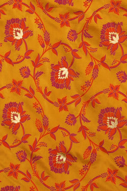 Image of Banarasi Silk Mustard Saree