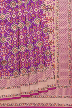 Collection of Banarasi Silk Orchid-Purple Saree in a gallery layout