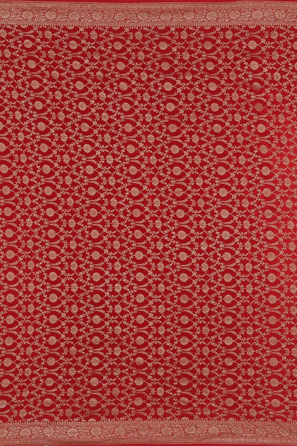 Image of Banarasi Crepe Mustard Saree