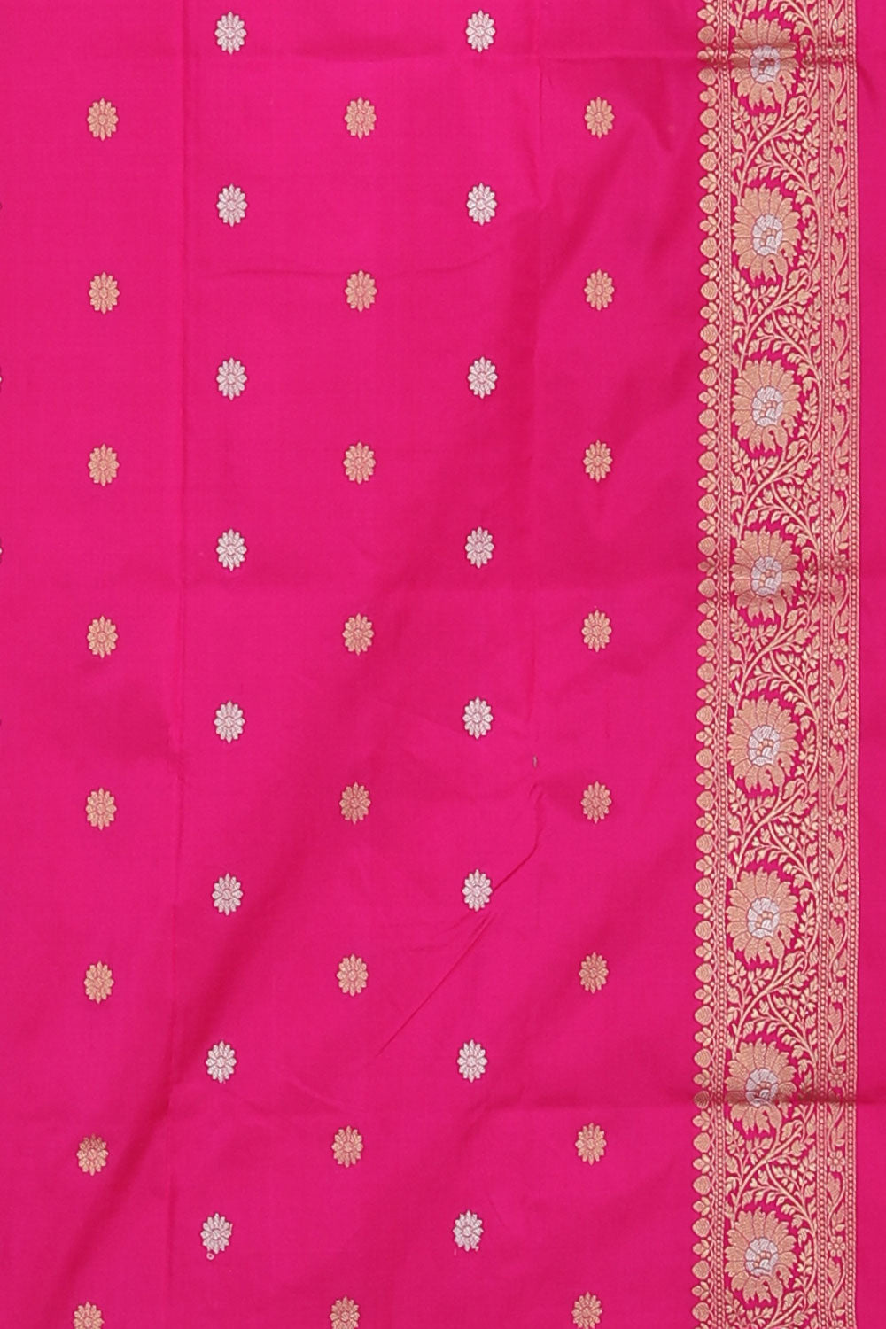 Image of Banarasi Silk Coral-Pink Saree