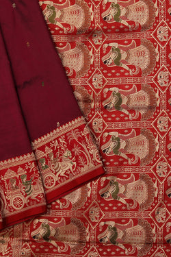 Image of Banarasi Silk Violet Saree