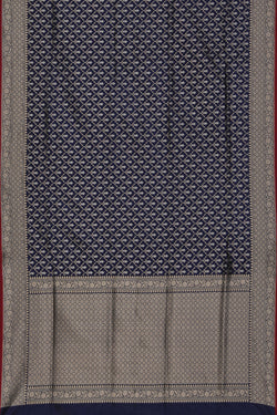 Collection of Banarasi Silk Navy Blue Saree in a gallery layout