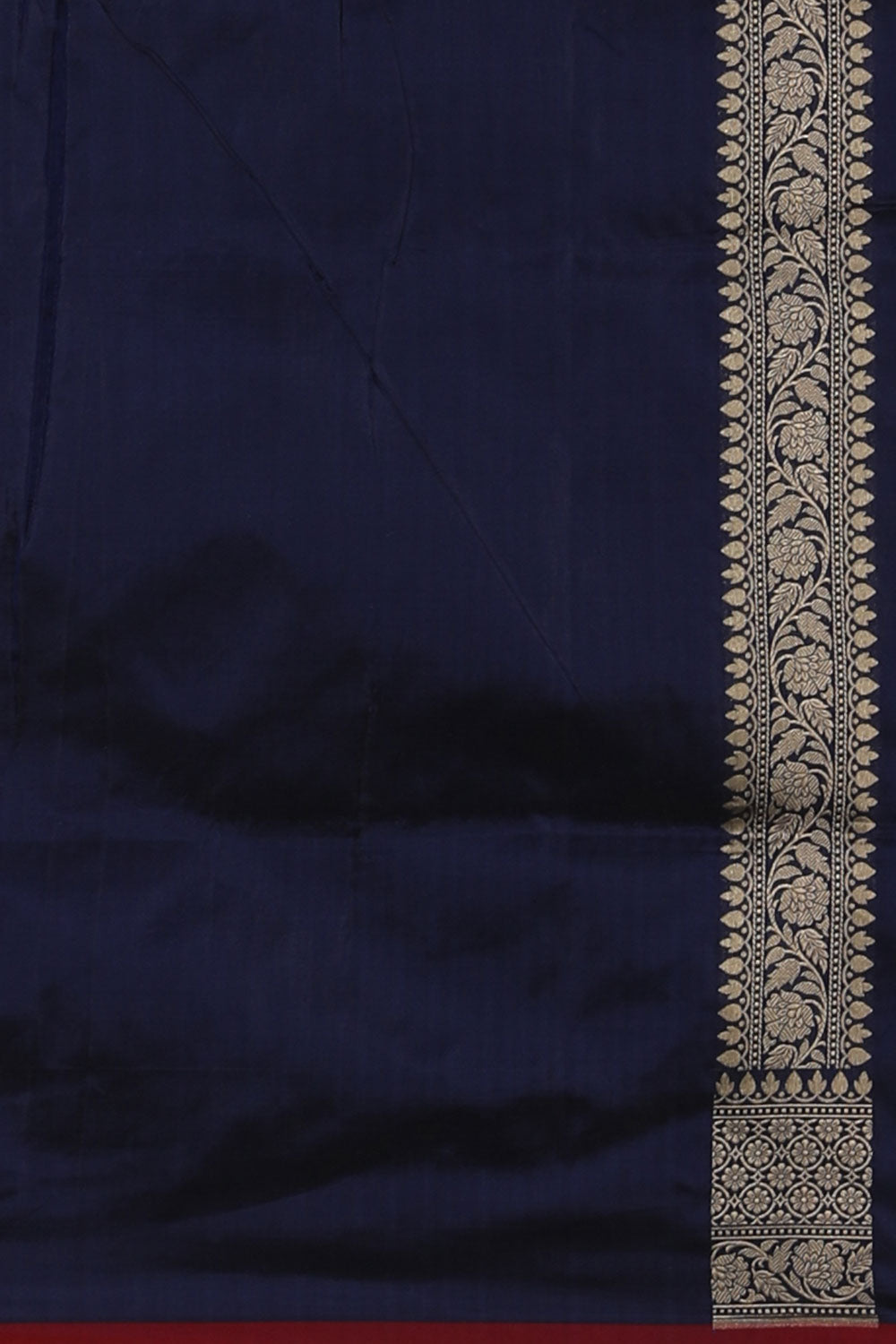 Image of Banarasi Silk Navy Blue Saree