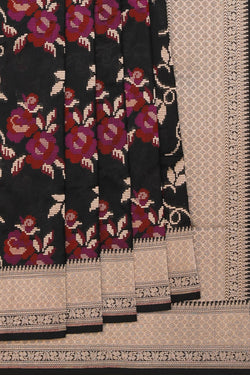 Image of Banarasi Silk Black Saree