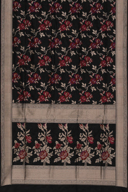 Image of Banarasi Silk Black Saree