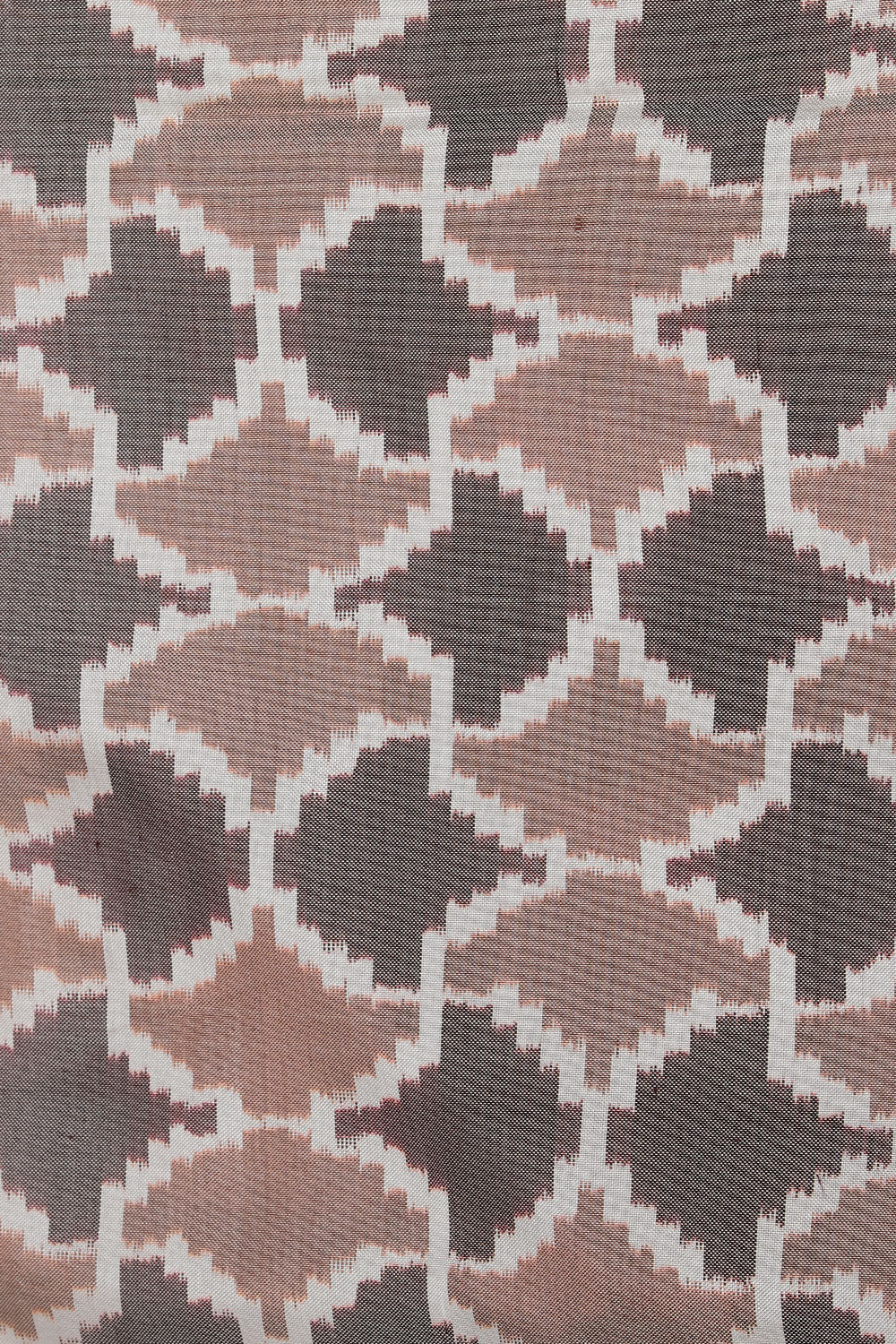 Image of Pochampally Silk Ikat Grey Saree