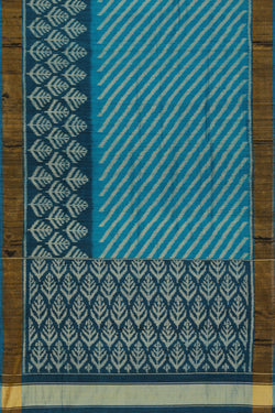 Collection of Rajkot Patola Dupion Silk Teal Blue Saree in a gallery layout