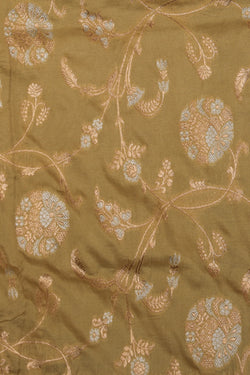 Collection of Banarasi Silk Beige Saree in a gallery layout