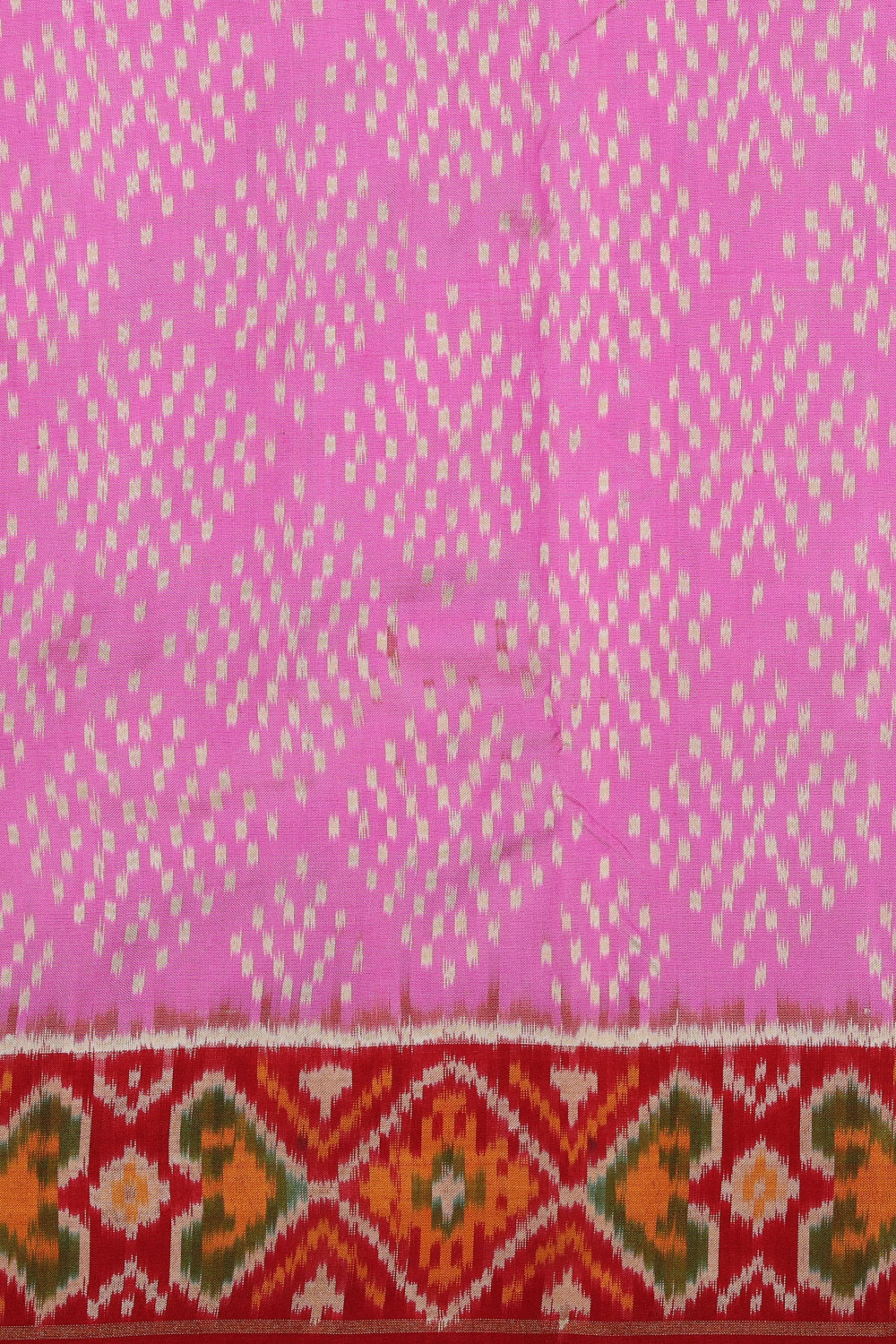 Collection of Pochampally Silk Ikat Pink Sarees in a gallery layout