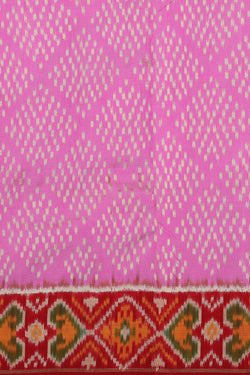 Collection of Pochampally Silk Ikat Pink Sarees in a gallery layout