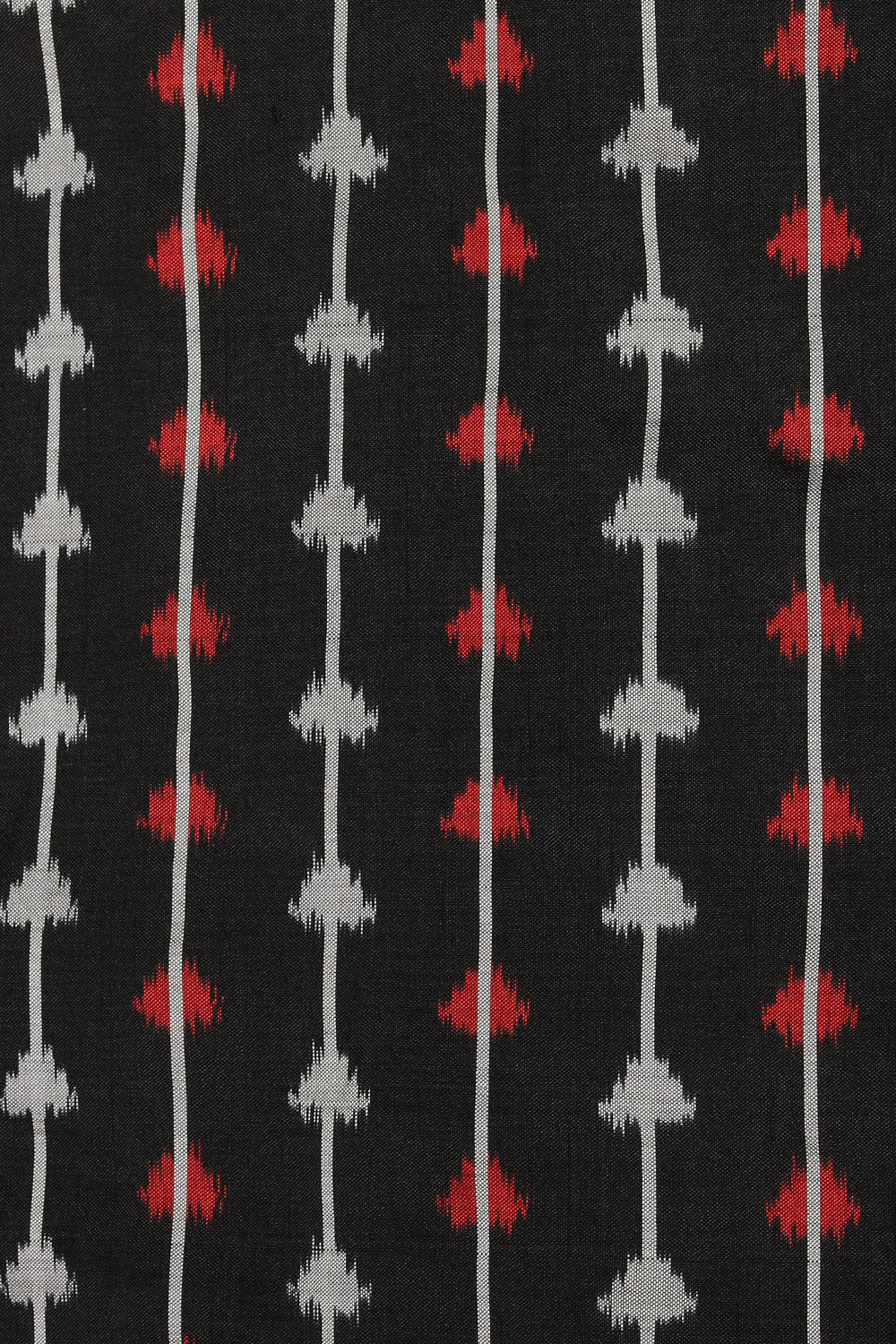 Image of Pochampally Silk Ikat Black Saree