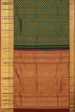 Image of Kanchipattu Brocade Green Saree