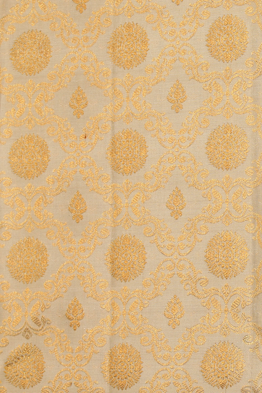 Image of Kanchipattu Brocade Ivory Cream Saree