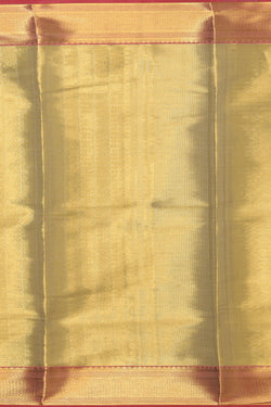 Collection of Kanchi Silk Tissue-Gold Traditional Dhoti With Kanduva (8 X 4) in a gallery layout