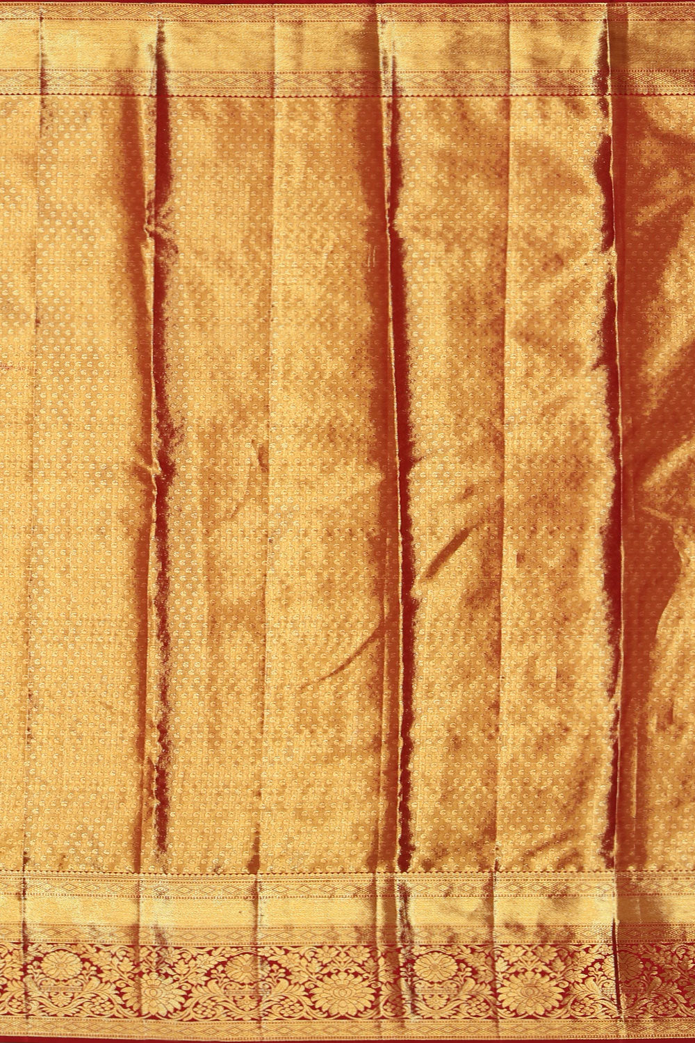 Kanchipattu Tissue Brocade Gold Saree