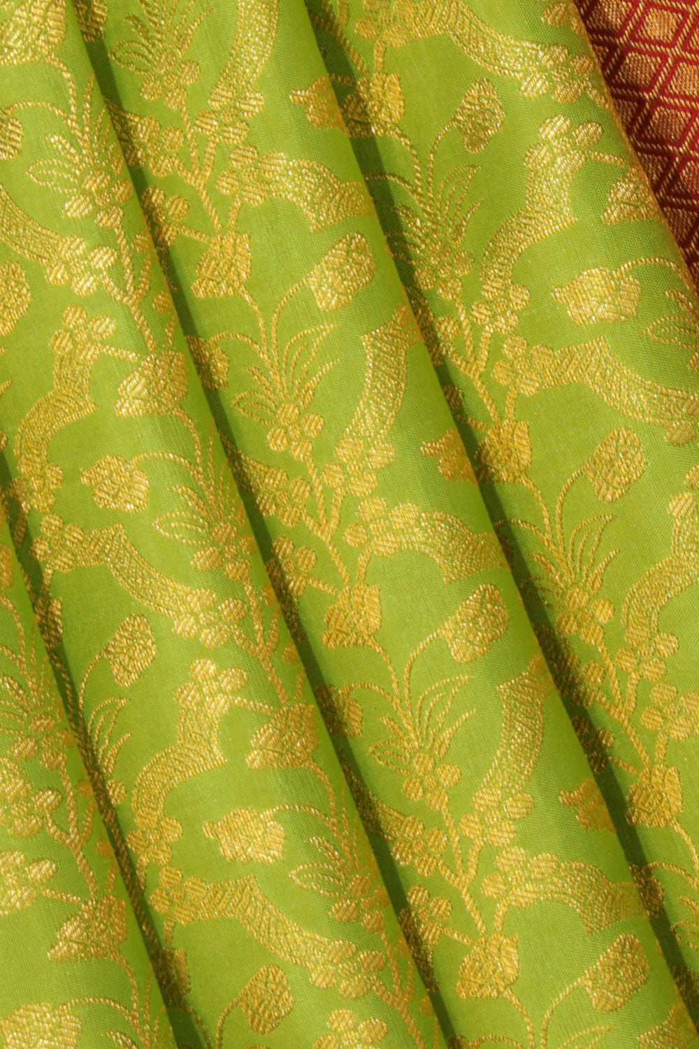 Collection of Kanchipattu Brocade Green Saree in a gallery layout