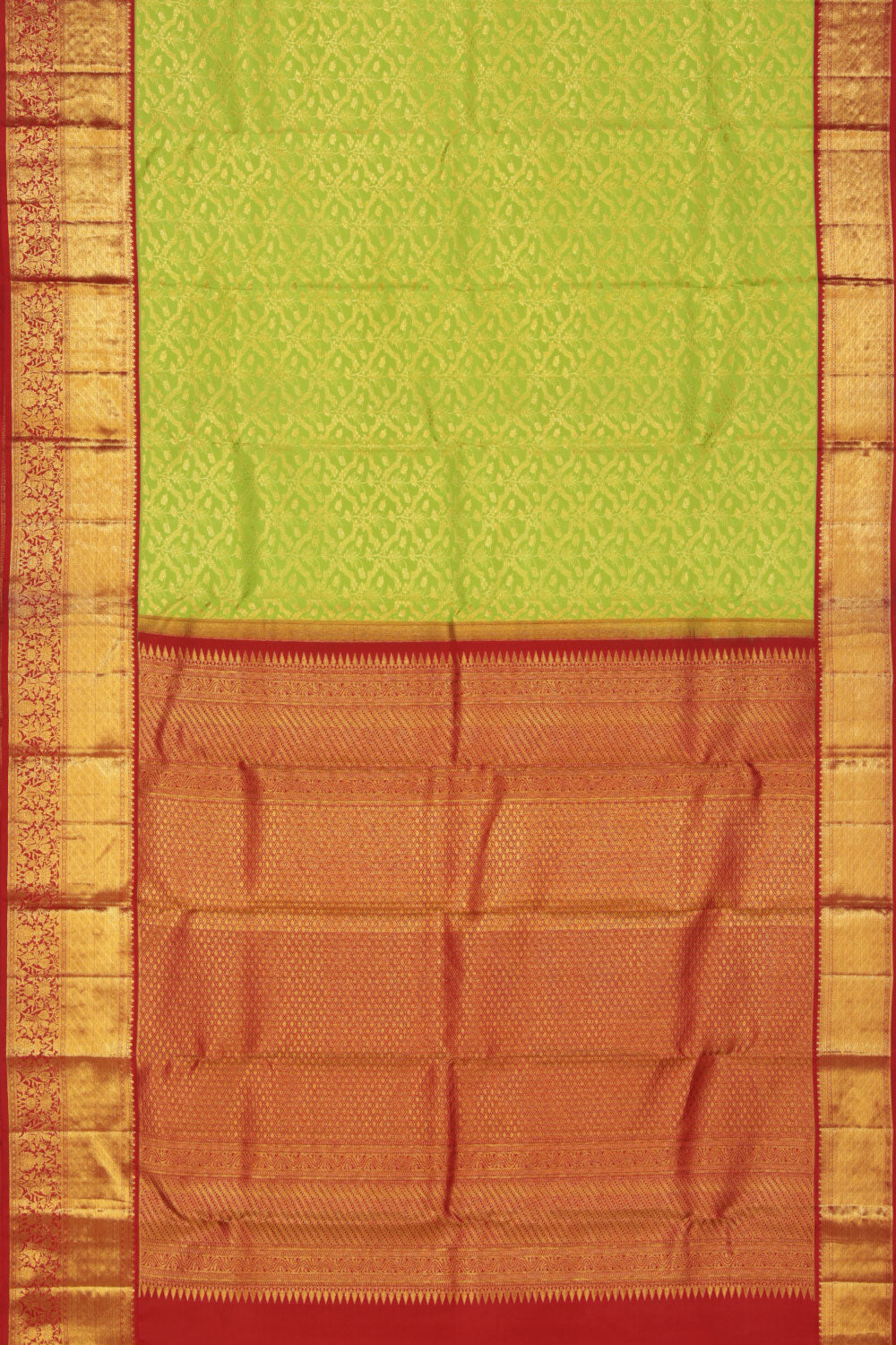 Image of Kanchipattu Brocade Green Saree