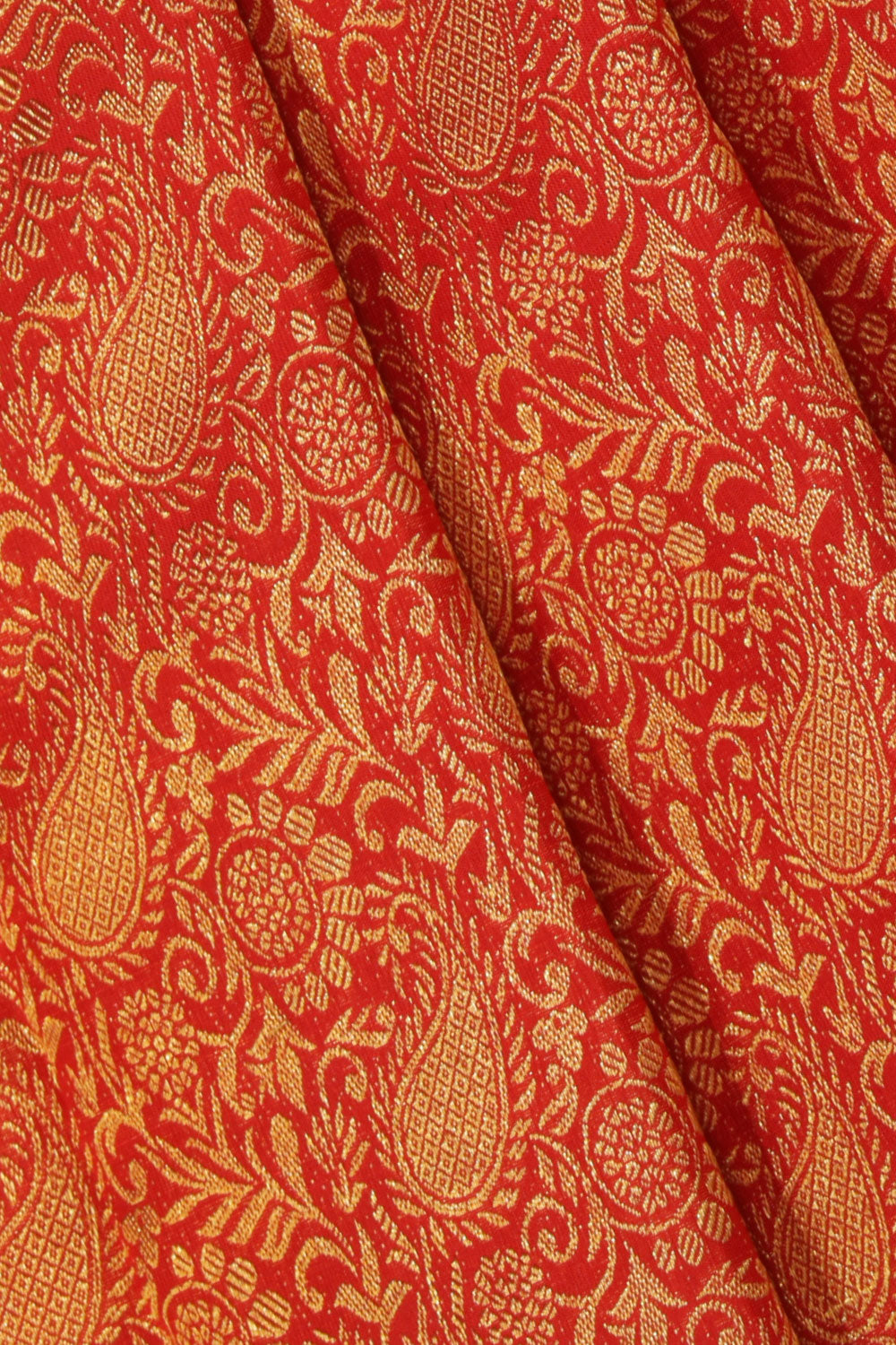 Collection of Kanchipattu Brocade Red Saree in a gallery layout