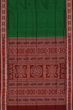 Image of Sambalpuri Silk Green Saree