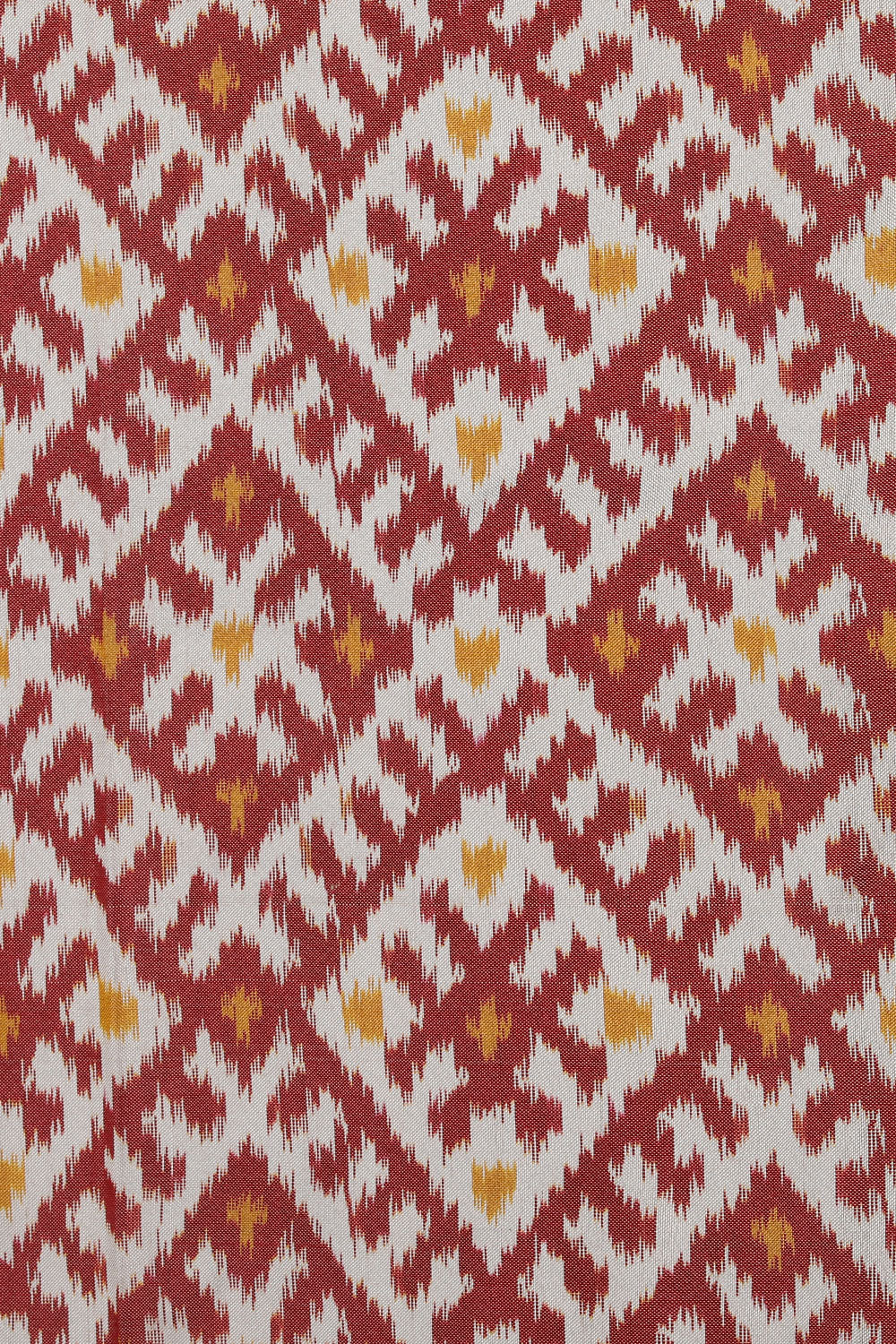 Image of Pochampally Ikat Silk Cream Saree