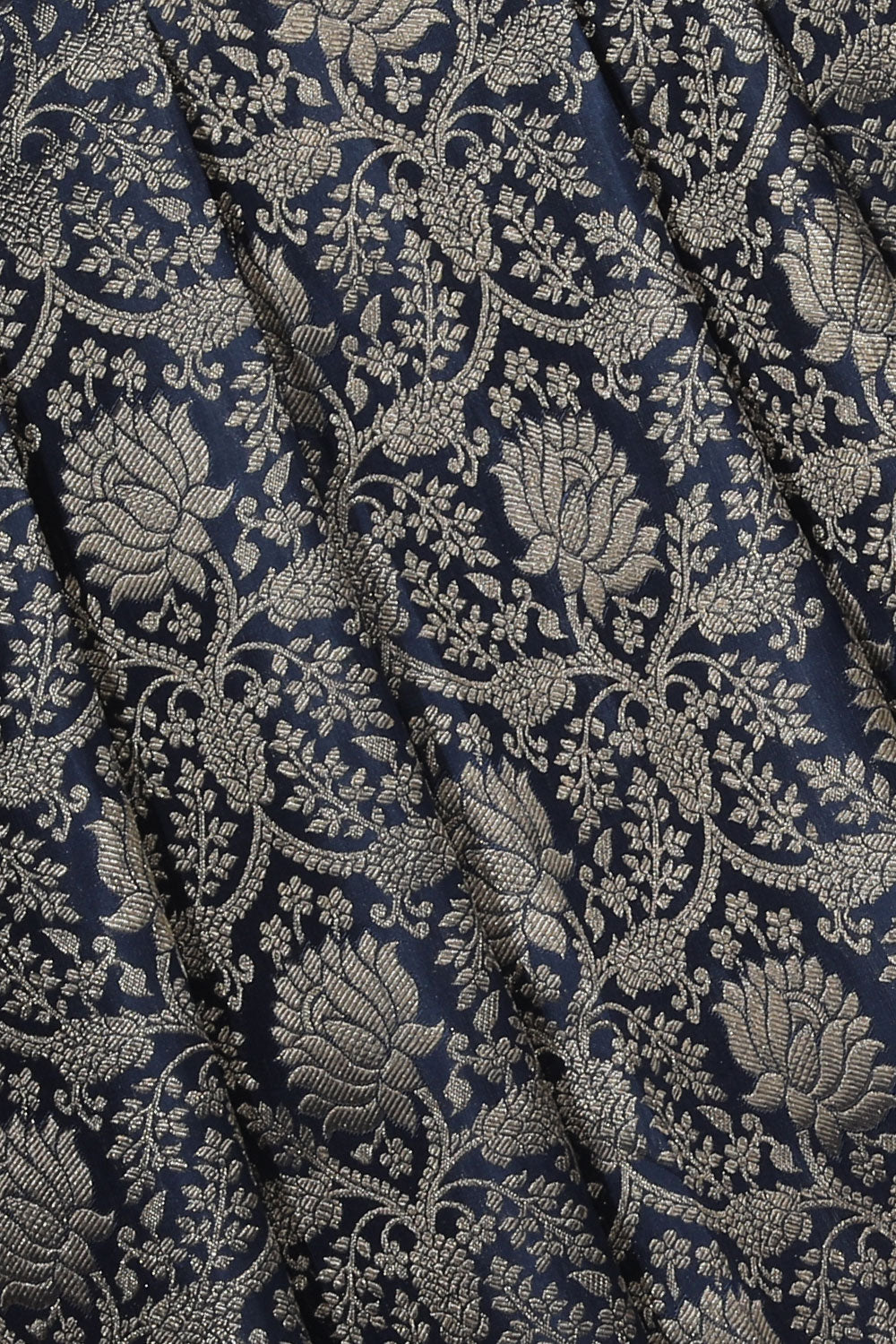 Image of Kanchipattu Brocade Smoky Grey Saree