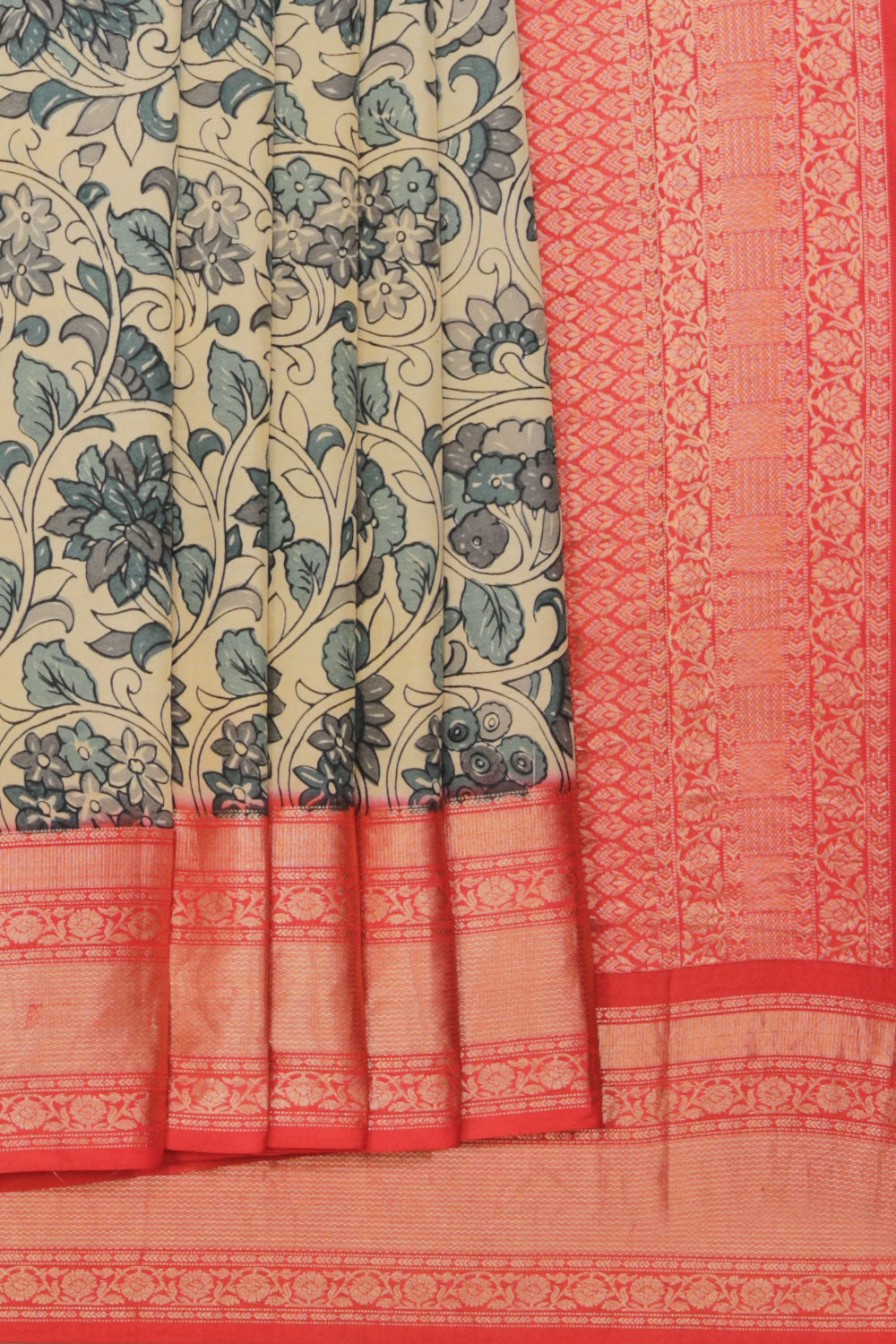 Collection of Kalamkari Printed Saree in a gallery layout