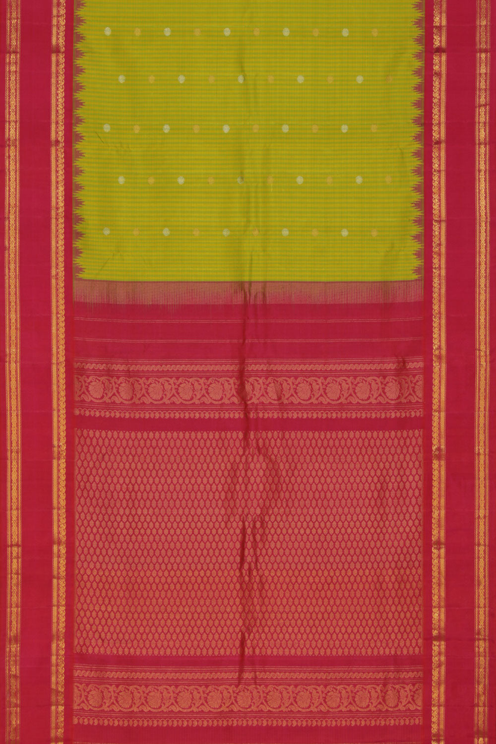 Gadwal Silk Green Saree