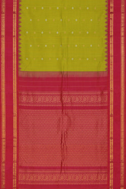 Image of Gadwal Silk Green Saree