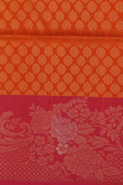 Collection of Simple Yet Elegant Orange Saree in a gallery layout