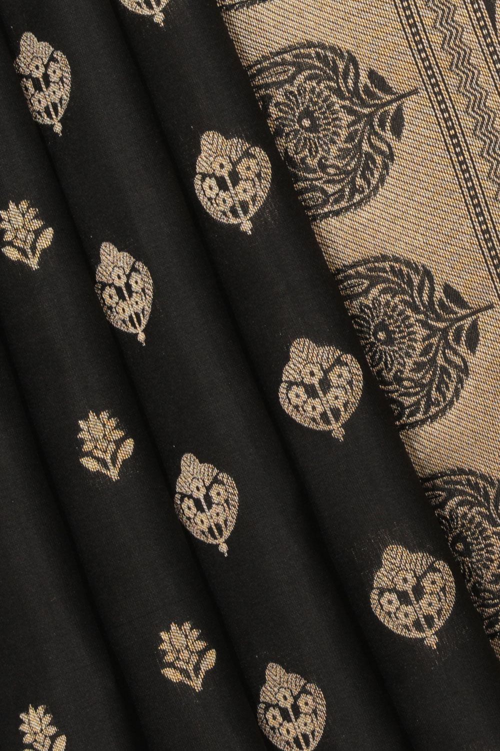 Collection of Simple Yet Elegant Black Saree in a gallery layout