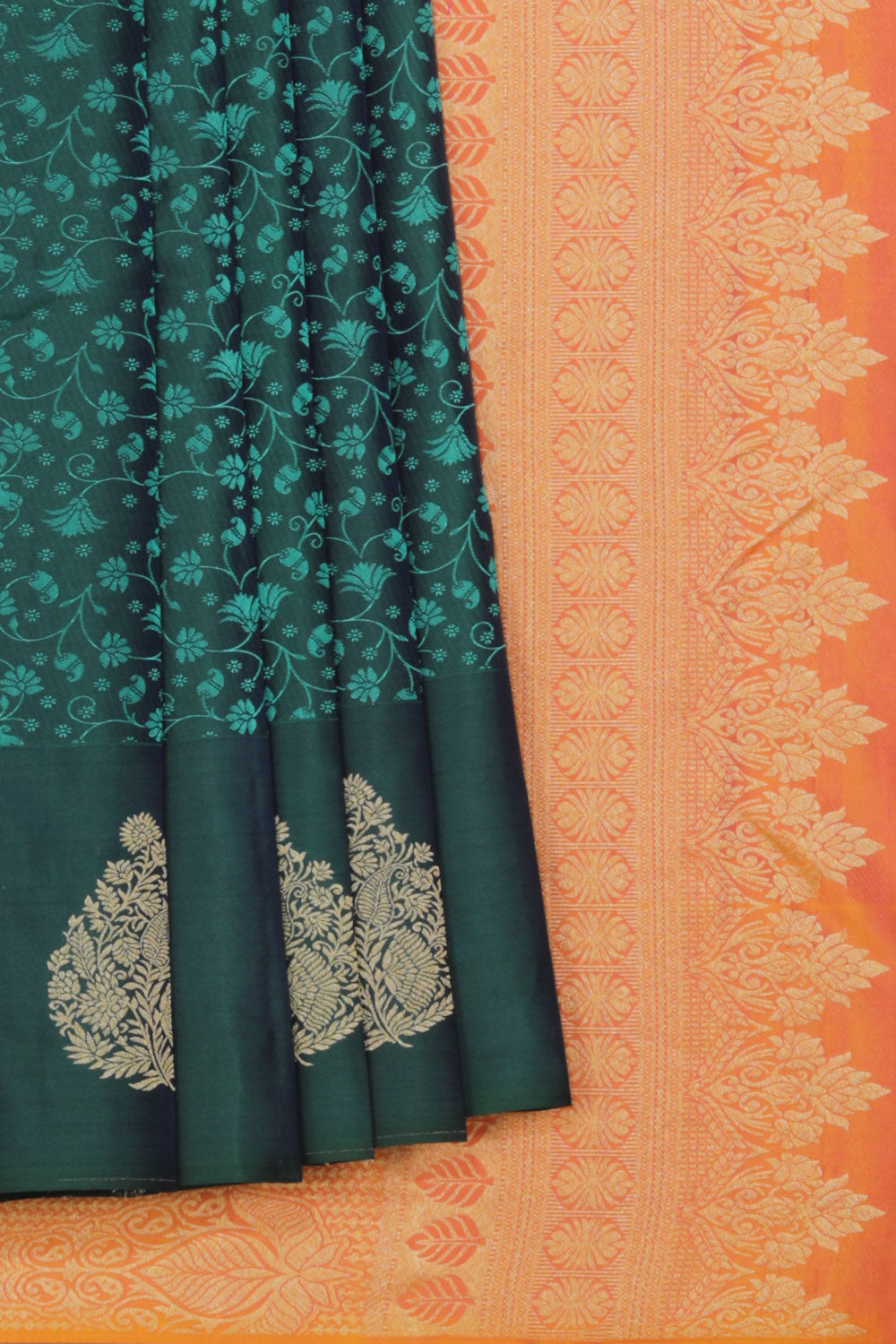 Collection of A Beautiful Floral Saree in a gallery layout