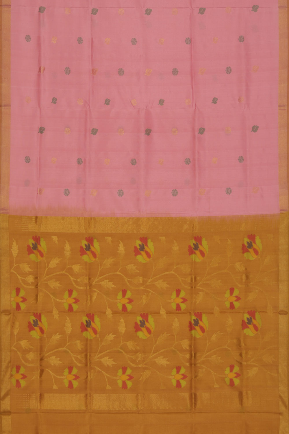 Collection of Uppada Silk Pink Saree in a gallery layout