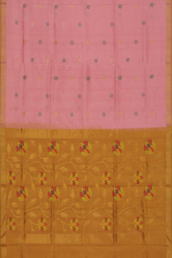 Collection of Uppada Silk Pink Saree in a gallery layout