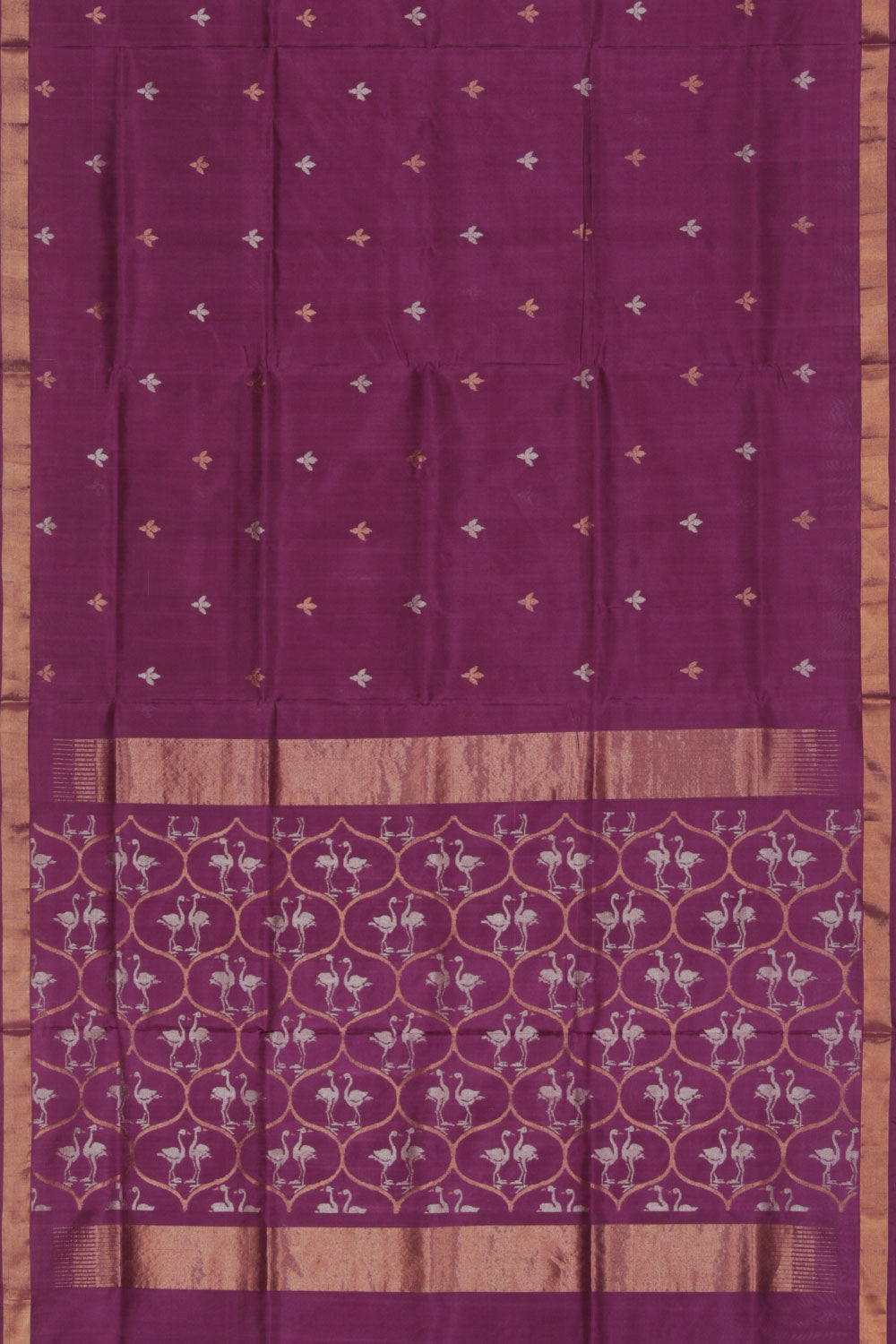 Collection of Uppada Silk Purple Saree in a gallery layout