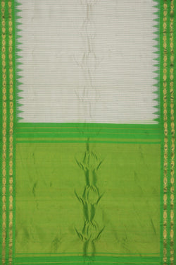 Image of Gadwal White Saree