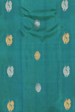 Image of Gadwal Sea Green Saree