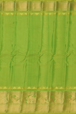 Image of Gadwal Sea Green Saree