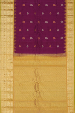 Image of Gadwal Violet Saree