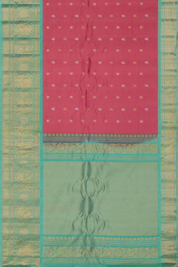 Image of Gadwal Pink Saree