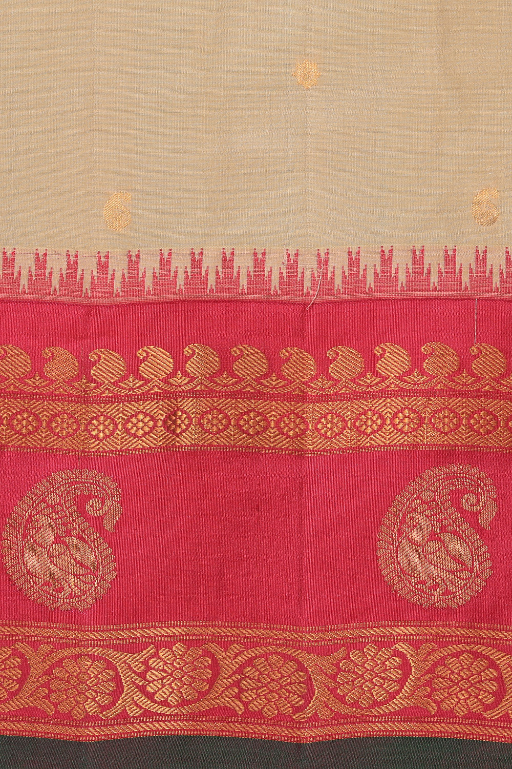 Gadwal Silk Classy Beige Saree