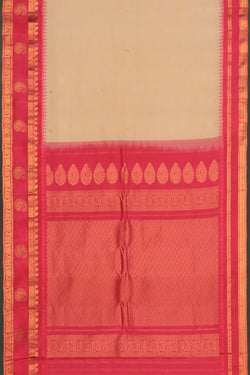 Image of Gadwal Silk Classy Beige Saree