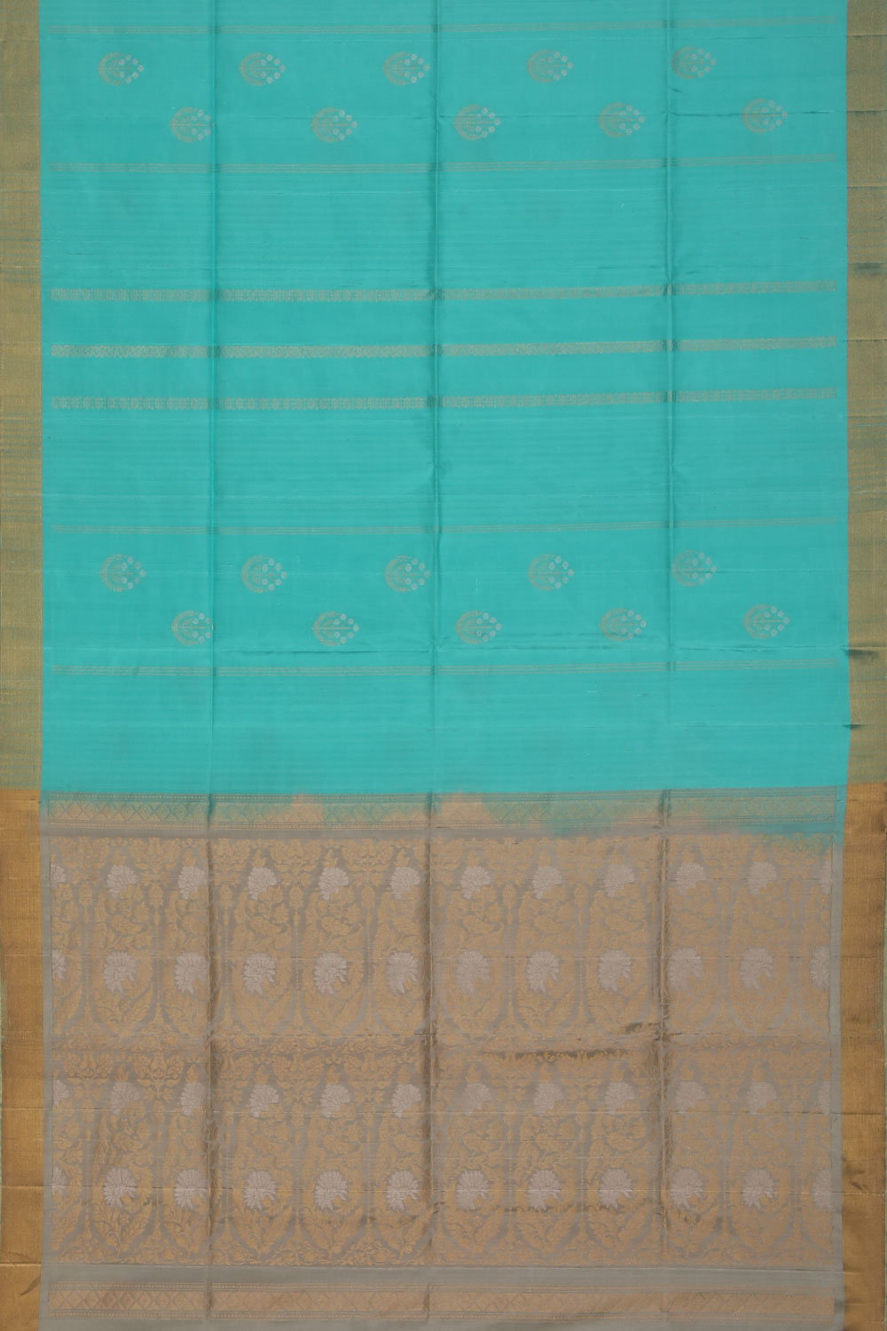 Simple Yet Elegant Sea Green Saree