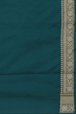 Image of Banarasi Silk Teal Blue Saree