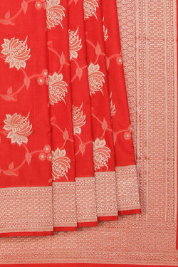 Collection of Banarasi Silk Red Saree in a gallery layout