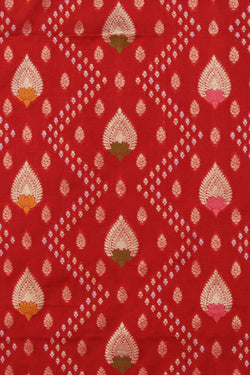 Collection of Banarasi Silk Red Saree in a gallery layout