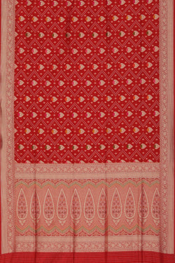 Collection of Banarasi Silk Red Saree in a gallery layout