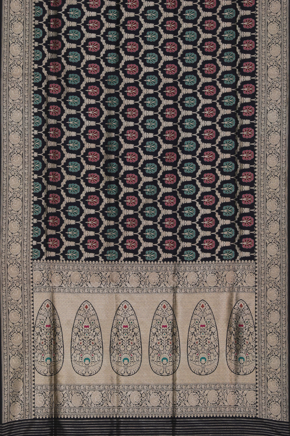 Image of Banarasi Silk Black Saree